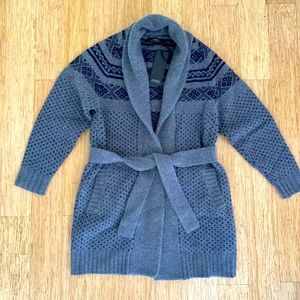 NWT Alpha Massimo Rebecchi Wool Cardigan Size M